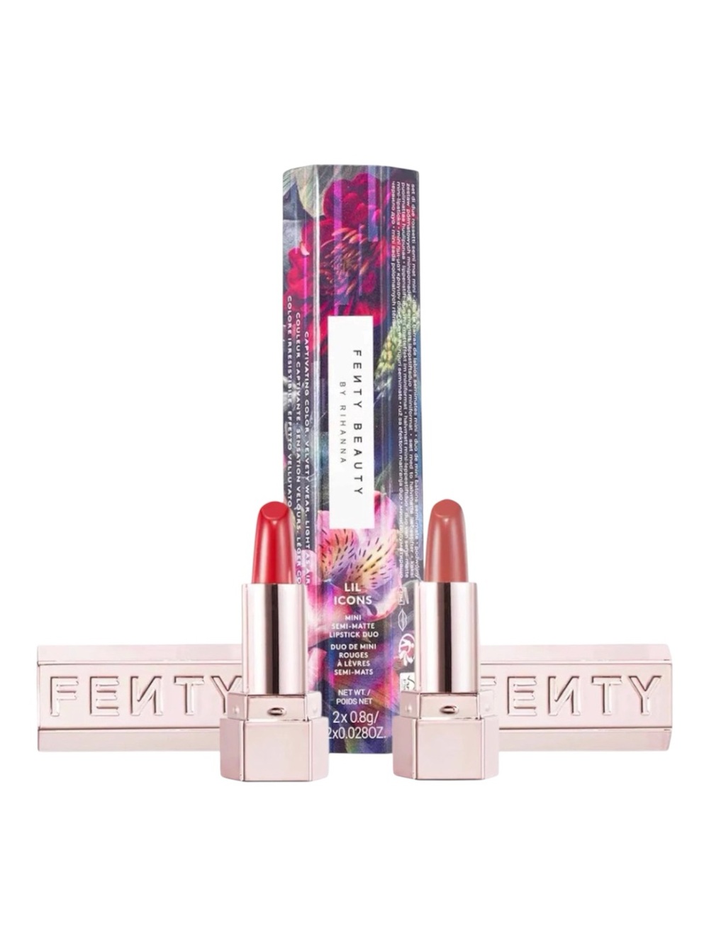 FENTY BEAUTY LIL ICONS MINI SEMI-MATTE LIPSTICK DUO - BRAND NEW